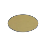 Paris oval namnbricka i aluminium 34 × 59 mm