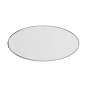 Munchen oval namnbricka i aluminium 38 × 76 mm – Silver