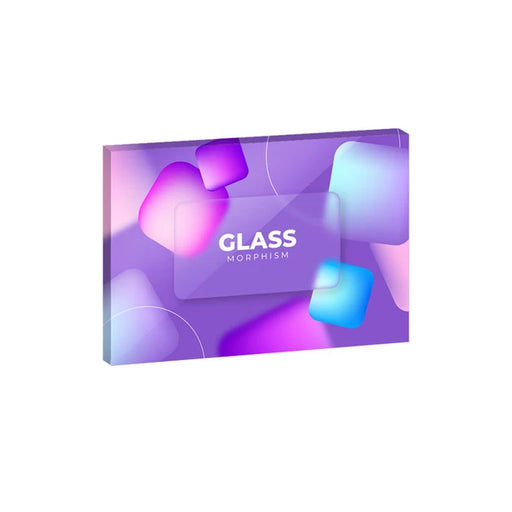 Profilbricka i plexiglas med egen design