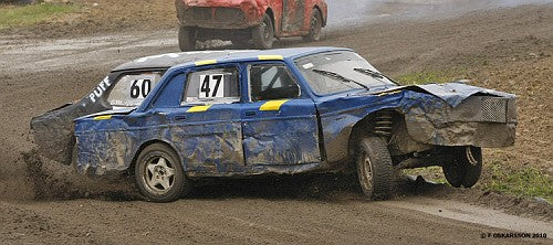 Nummerlappar för bil, rally & folkrace – exempel på utförande