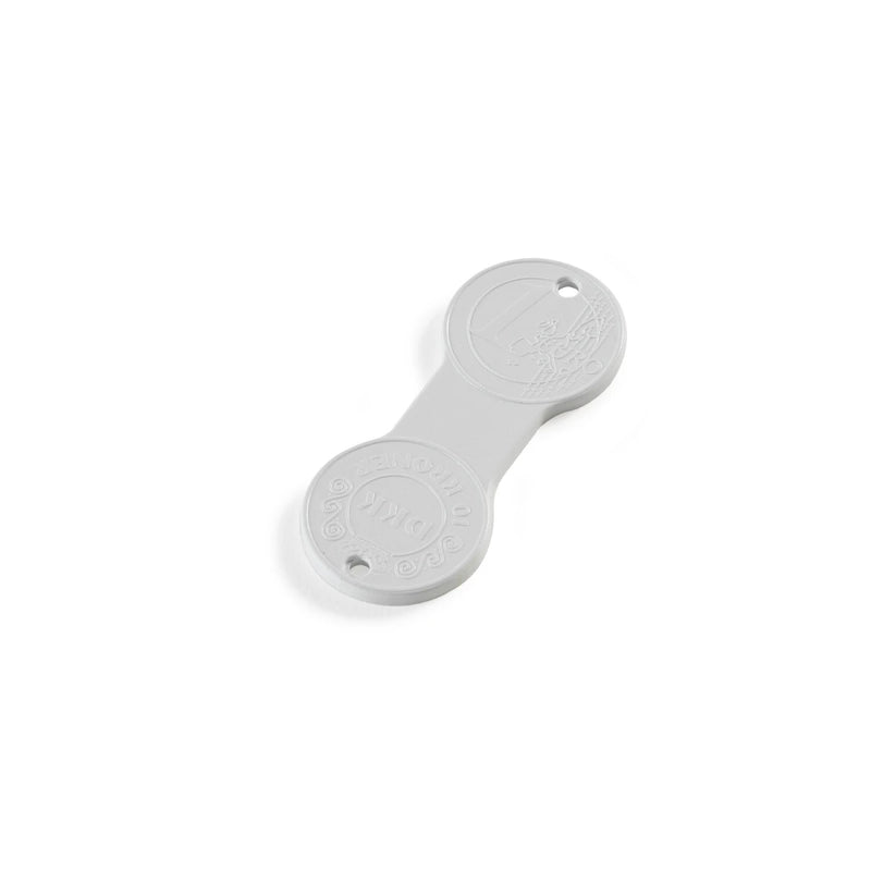 Kundvagnsmynt Eurotian – Kundvagnsmynt Eurotian 10 DKK/1 EUR | vit