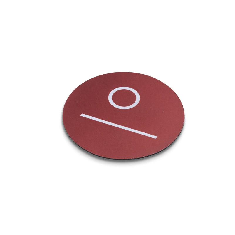 Musmatta rund Ø 210x2 mm – vit