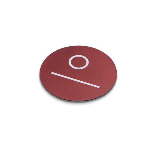 Musmatta rund Ø 210x2 mm – vit
