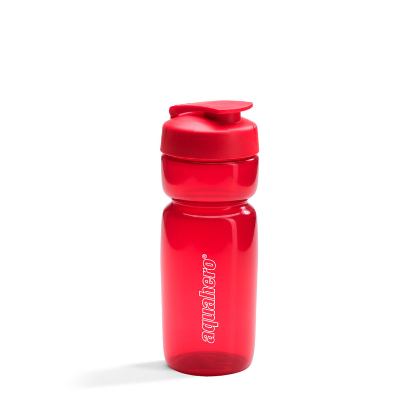 Vattenflaska Hit 600 ml – transparent röd