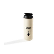 Vattenflaska Wood – off white