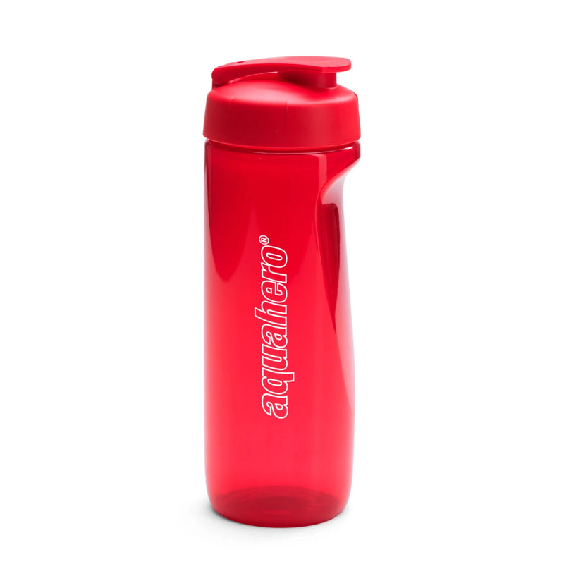 Vattenflaska Kick 700 ml – transparent röd