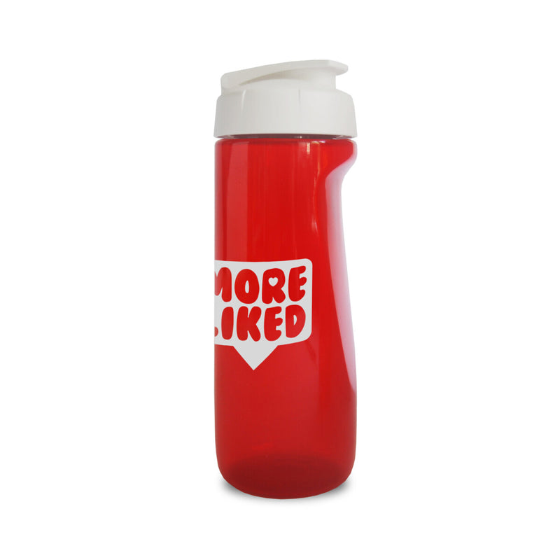 Shaker Kick 700 ml – transparent röd