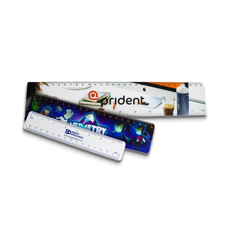 Skallinjal fototryck 100x50x1 mm – vit