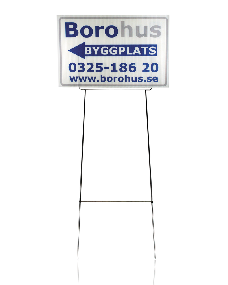 Skyltben 20x60 cm – stål