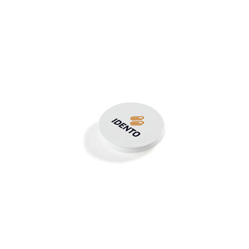 Kylskåpsmagnet hård rund Ø 30 mm – vit