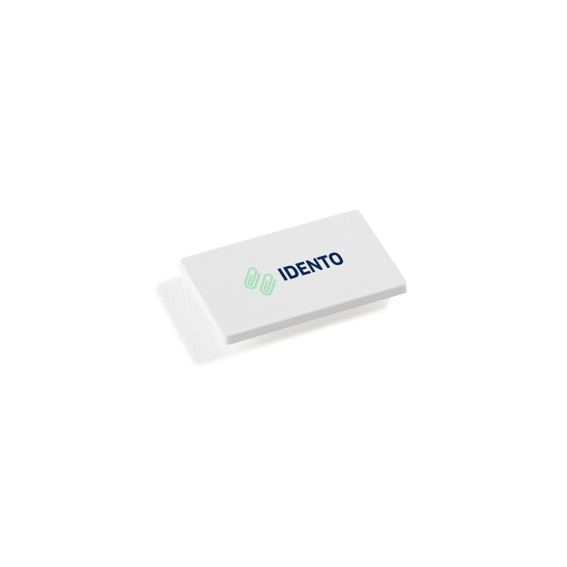 Kylskåpsmagnet hård 40x25 mm – vit