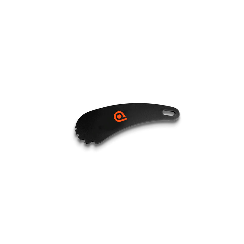 Grillskrapa plast 125x44 mm – svart