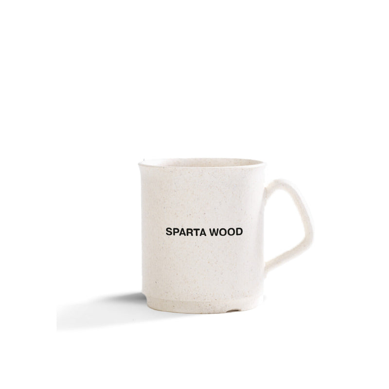 Mugg Sparta Wood – vit