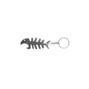 Nyckelring aluminium – djur – Nyckelring aluminium Fisk 65x27 mm | silver