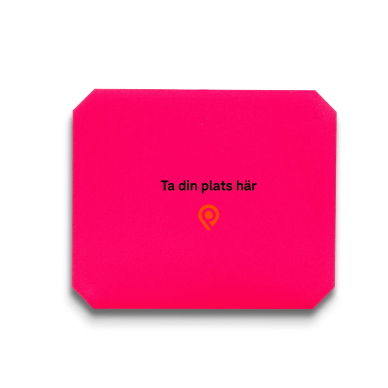 Isskrapa transparent 120x100 mm – röd