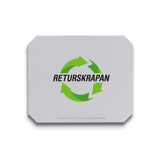 Returskrapan 120x100 mm – vit
