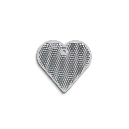 Reflexbricka Hjärta 57x57 mm – glasklar