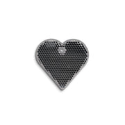 Reflexbricka Hjärta 57x57 mm – grå
