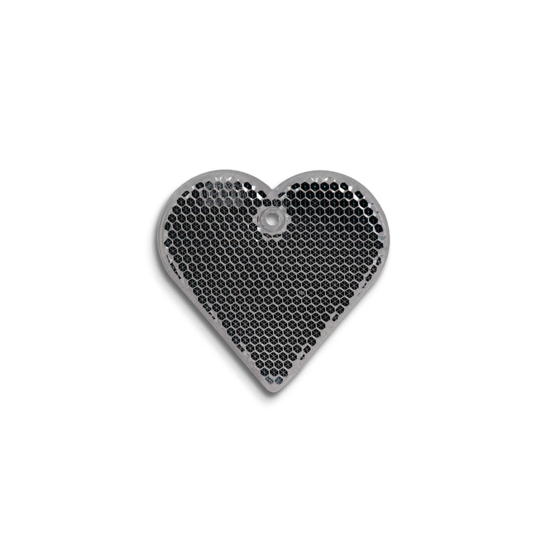Reflexbricka Hjärta 57x57 mm – grå