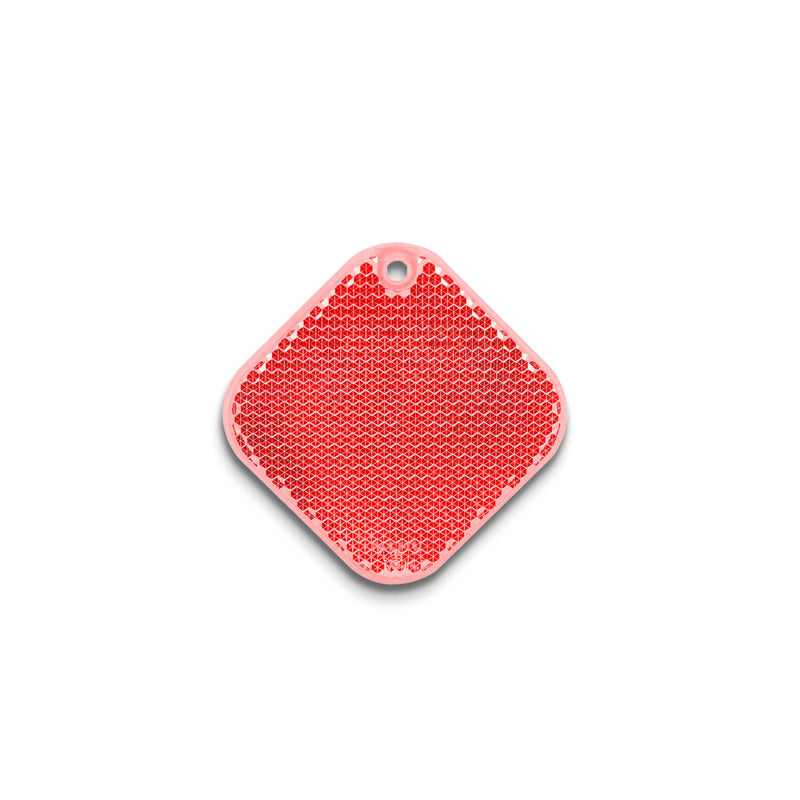Reflexbricka Fyrkant 53x53 mm – röd