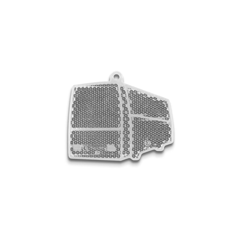 Reflexbricka Buss 61x51 mm – glasklar