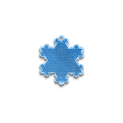 Reflexbricka snöflinga – Reflexbricka Snöflinga 58x66 mm | blå
