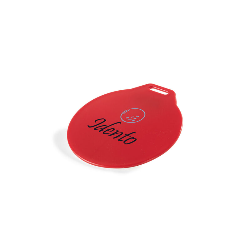 Bagbricka rund Ø 100 mm – röd