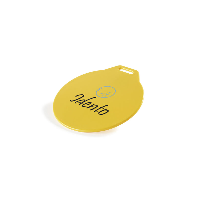 Bagbricka rund Ø 100 mm – gul