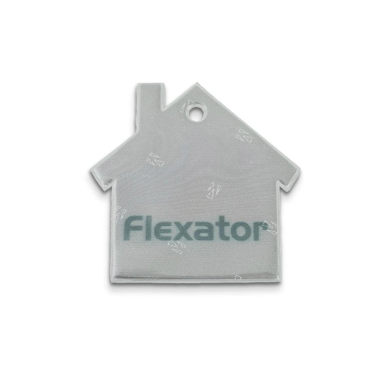 Reflexhanger – figurer – Hanger Hus 51x50 mm | vit