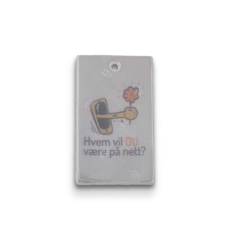 Reflexhanger – geometriska former – Hanger Rektangel 33x57 mm | vit