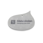 Reflexhanger – geometriska former – Hanger Droppe 59x49 mm | vit
