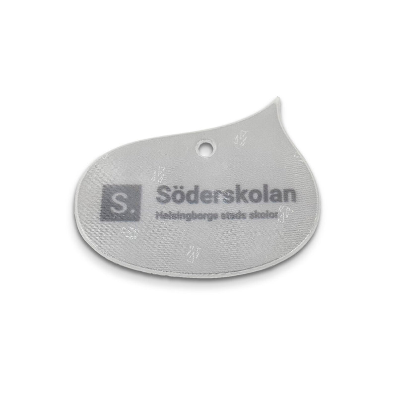 Reflexhanger – geometriska former – Hanger Droppe 59x49 mm | vit