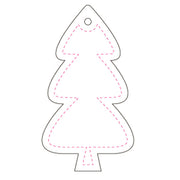 Reflexhanger – figurer – Hanger Gran 42x76 mm | vit