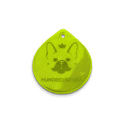 Reflexhanger – figurer – Hanger Droppe #2 48x55 mm | flourgul