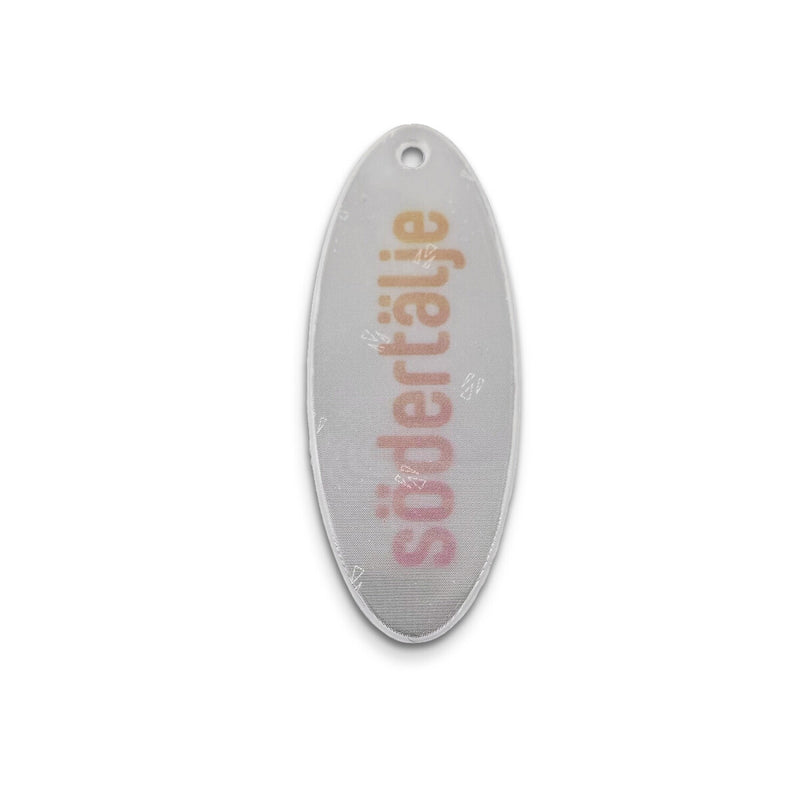 Reflexhanger – figurer – Hanger Oval 31x80 mm | vit