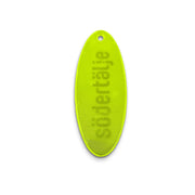 Reflexhanger – figurer – Hanger Oval 31x80 mm | flourgul