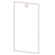 Reflexhanger – figurer – Hanger Parallellogram 40x83 mm | vit