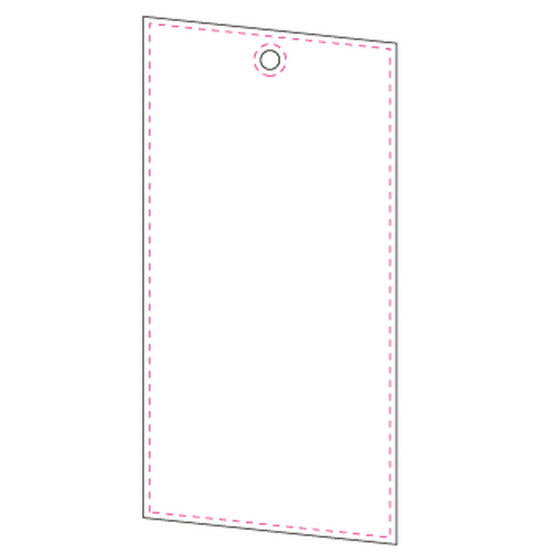 Reflexhanger – figurer – Hanger Parallellogram 40x83 mm | vit