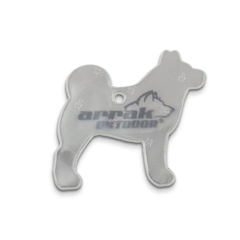 Reflexhanger – figurer – Hanger Hund 62x57 mm | vit