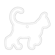 Reflexhanger – figurer – Hanger Katt 57x61 mm | vit