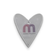 Reflexhanger – figurer – Hanger Hjärta #3 49x58 mm | vit