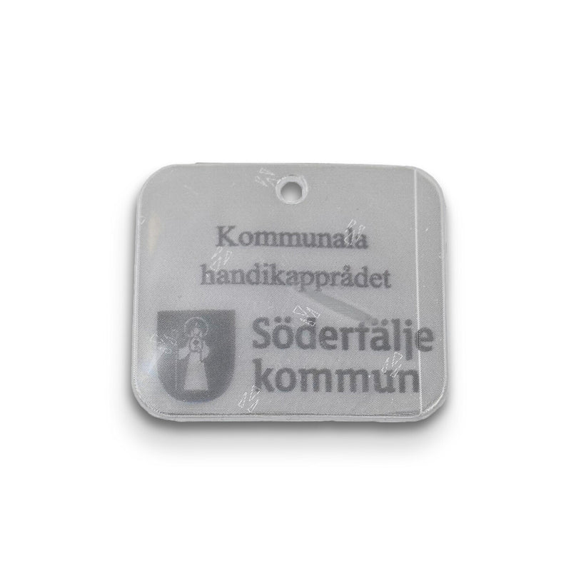 Reflexhanger – geometriska former – Hanger Rektangel #3 50x43 mm | vit