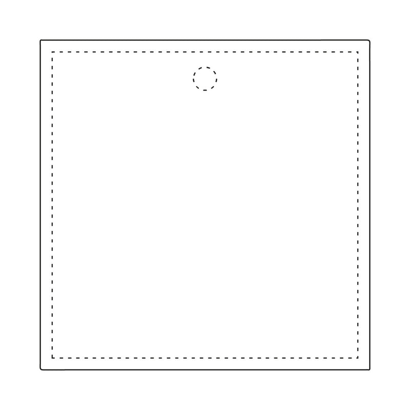 Reflexhanger – geometriska former – Hanger Kvadrat 50x50mm | vit