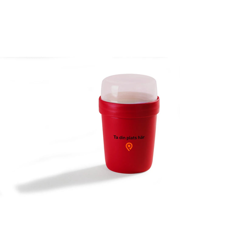Yoghurtbägare – röd
