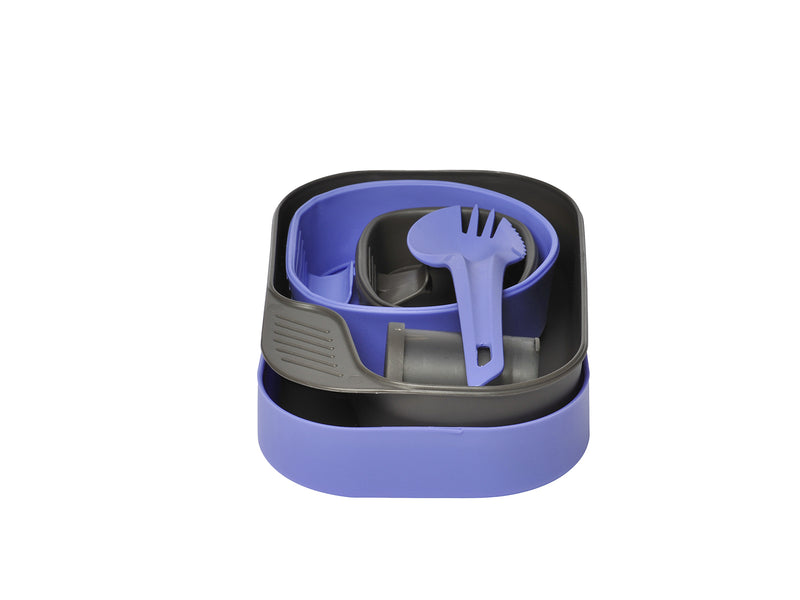 Wildo Camp-A-Box – måltidsset med tryck, Blueberry